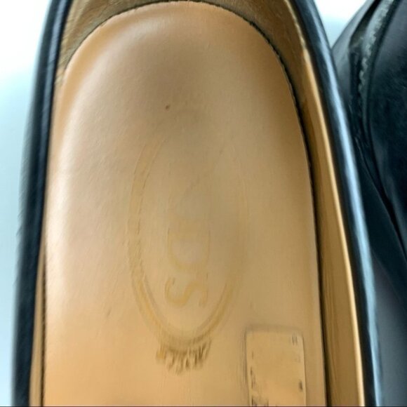 Tod's Loafer Black Leather Driving Shoes - Picture 8 of 12
